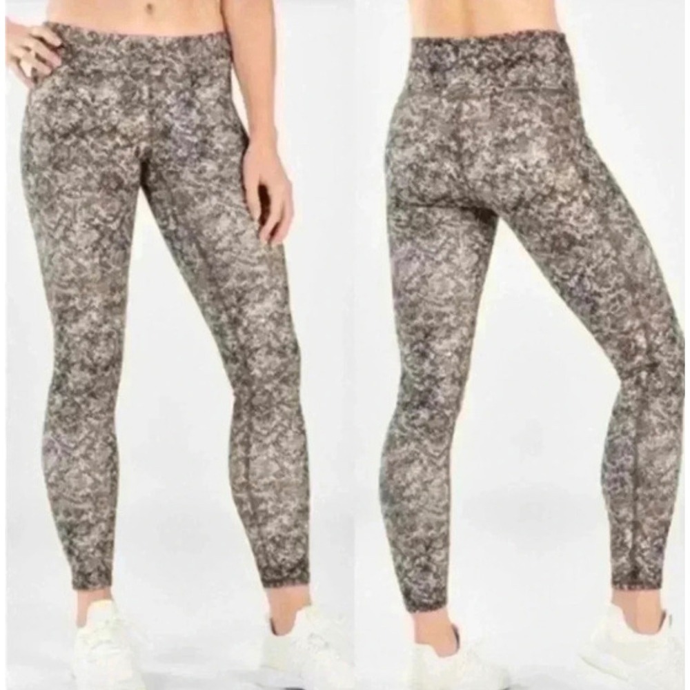 Fabletics Define Leggings Small Snake Print High Waisted‎ Comfy Activewear